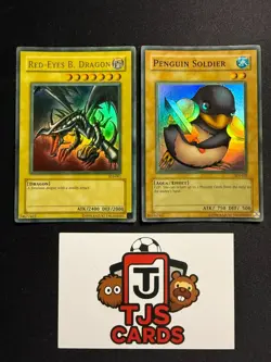 *FADED* Red-Eyes B. Dragon / Penguin Soldier - Ultra Super SDJ-001 / 022 YuGiOh - Image 1