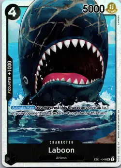 ONE PIECE Card Game TCG / Laboon EB01-048 V.1 / SR English NM - Image 1