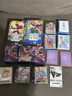 One Piece TCG Sealed Starter Decks + YAMATO VIVI NAMI Sleeves + Extras - Image 1