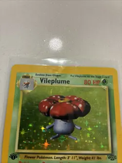 Pokemon 1999 Jungle 1st Edition Lot: Holo Vileplume 15/64, Goldeen, Exeggcute - Image 5
