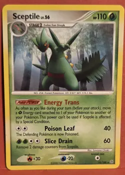 Sceptile 10/100 non-Holo Rare Pokemon Card Stormfront NM - Image 1