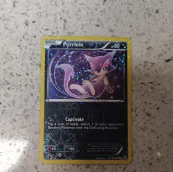 Pokemon Purrloin RC13/RC25 Legendary Treasures Holo Uncommon Card - Image 1