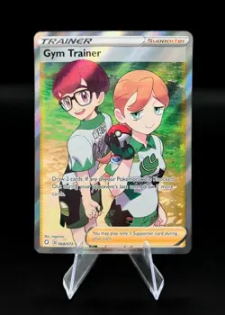 GYM TRAINER 068/072 FULL ART RARE HOLO SHINING FATES POKEMON 2021 NEAR MINT NM - Image 1