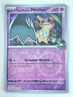 Team Rocket’s Mimikyu 087/182 Reverse Holo Destined Rivals Pokemon Near Mint NM - Image 1