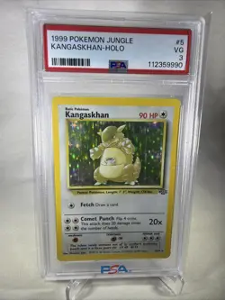 1999 POKEMON JUNGLE #5 KANGASKHAN-HOLO PSA 3 - Image 1