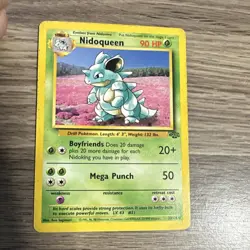 Pokemon TCG Nidoqueen Jungle 23/64 90 HP Rare Regular Unlimited Wizards 1999 - Image 1
