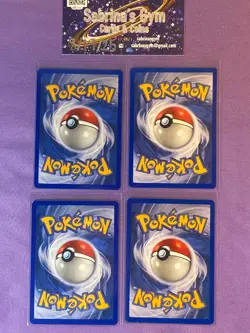 1st Edition Omanyte Omastar Neo Discovery Dark Destiny Set Pokemon Card x4 - Image 2