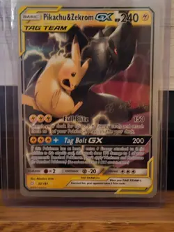 2019 Pokemon Pikachu & Zekrom GX Tag Team 33/181 2019 World Championship - Image 1