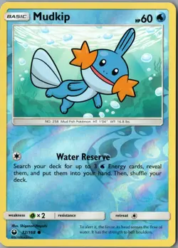 Mudkip (32) Common SM - Celestial Storm 32/168 NM Reverse Holo - Pokemon - Image 1
