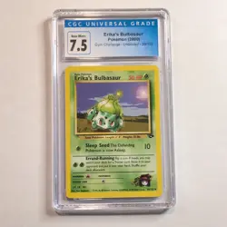 CGC 7.5 Erika’s Bulbasaur 39/132 Gym Challenge 2000 Pokemon TCG - Image 1