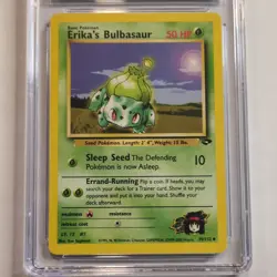 CGC 7.5 Erika’s Bulbasaur 39/132 Gym Challenge 2000 Pokemon TCG - Image 2