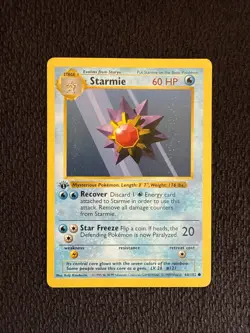 1999 Pokemon TCG - Starmie Base Set 64/102 - 1st Edition (Shadowless) - VINTAGE - Image 1