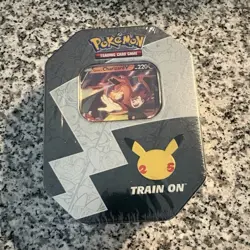 Pokemon TCG Celebrations Lances Charizard V tin - Image 1