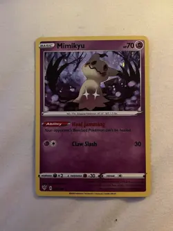 Pokemon TCG Mimikyu Darkness Ablaze 081/189 Cosmos Holo Rare Rare - Image 1