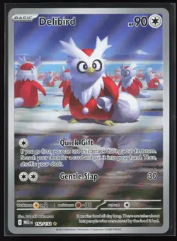 Delibird 152/132 ME01: Mega Evolution Illustration Rare Pokemon TCG NM - Image 1