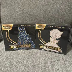 Pokemon Mega Evolution ETB Set Lucario & Gardevoir Elite Trainer Box Sealed - Image 1
