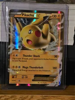 2016 Pokemon Pikachu EX XY174 Black Star Promo - Image 1