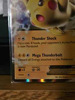 2016 Pokemon Pikachu EX XY174 Black Star Promo - Image 5