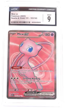 Mew EX Pokemon 193/165 Scarlet & Violet, CGC graded MINT 9 - Image 1