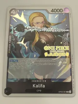 Kalifa (Judge Pack Vol. 2) OP03-081 One Piece Promotion Cards Foil - Image 1