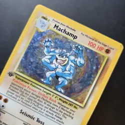 Pokemon Card - Machamp 1st Edition 8/102 Base Set Holo Rare WOTC Vintage - Image 2