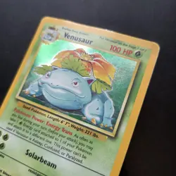 Pokemon Card - Venusaur 15/102 Base Set Holo Rare WOTC Vintage - Image 2