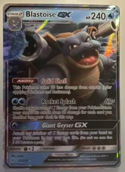 Pokemon Card - SM-Unbroken Bonds 35/214 Blastoise GX Ultra Rare Holo HP 240 - Image 1