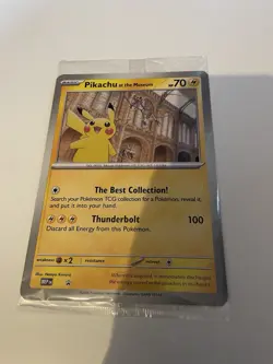 Pokemon TCG Pikachu At The Museum Jumbo Promo Card - New & Sealed - Image 1