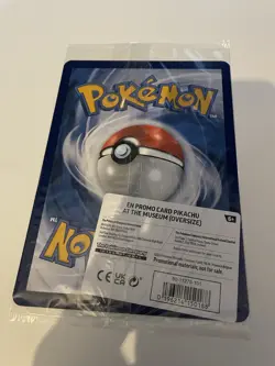 Pokemon TCG Pikachu At The Museum Jumbo Promo Card - New & Sealed - Image 2