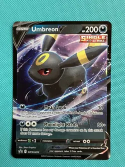 Pokemom TCG Umbreon V Swsh203 Swsh: Sword & Shield Promo Cards Holo NM - Image 1