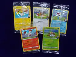 Pokemon Futsal On The Ball Football set, 5 Promo cards all Sealed - Image 1