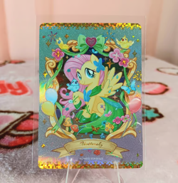 Fluttershy My Little Pony MLP Kayou English Card Moon 2 SGR MLPME02-SGR-005L5 - Image 1