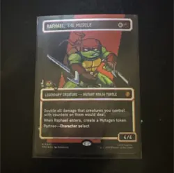 Raphael, the Muscle Magic: The Gathering Legendary Creature TMNT Commander Card - Image 1