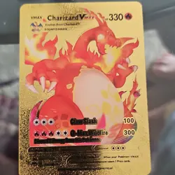 Pokemon Charizard VMAX Full Art Foil Metal Card English Standard - Image 1