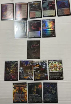 16 Card MTG TMNT Lot Mixed Rares/myhics Foils And Regulars - Image 1