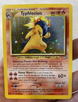 Typhlosion Neo Genesis Holo Rare 100HP #17/111 2000 Nintendo Pokemon Card - Image 3