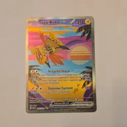 Nintendo Tapu Koko EX PAR 247/182 Holo Pokemon Card Lot English - Image 1