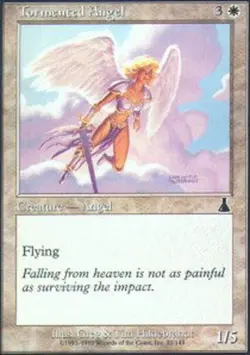 Tormented Angel~22/144~LP~Urza's Destiny~MTG - Image 1