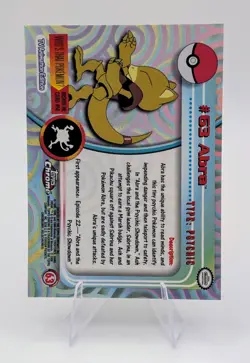 2000 Topps Chrome Pokemon: Abra #63 - NM - Image 2