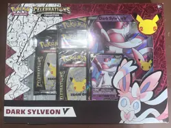 Pokemon Celebrations 25th Anniversary Dark Sylveon V Collection Box Sealed Read - Image 2
