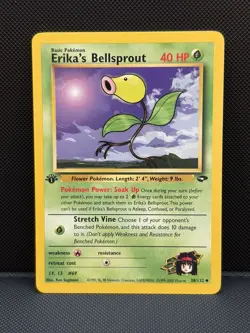 Erika's Bellsprout [1st Edition] #38 Pokemon Gym Challenge - Image 1
