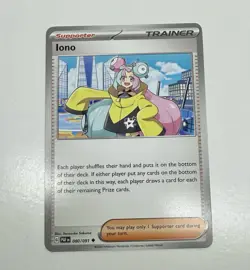 x4 Iono PAF 080/091 Paldean Fates Pokemon TCG Playset - Image 2