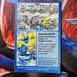 Pokemon TCG Prismatic Evolutions Vaporeon EMPTY Mini Tin *NO PACKS INCLUDED* - Image 3