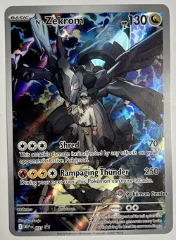 N’s Zekrom Ascended Heroes ETB Black Star Promo 031 POKEMON CENTER STAMPED NM/MT - Image 1