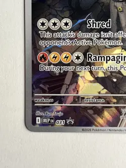 N’s Zekrom Ascended Heroes ETB Black Star Promo 031 POKEMON CENTER STAMPED NM/MT - Image 4