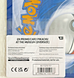 Pokemon TCG Pikachu at the Museum Jumbo Promo Card – Brand New / Sealed - Image 3