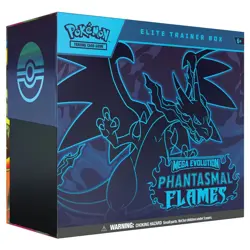 Pokemon TCG Mega Evolution Phantasmal Flames Elite Trainer Box ETB - Image 1