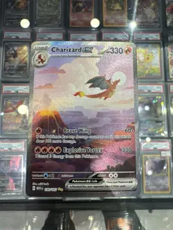 Pokemon Charizard ex 199/165 Scarlet & Violet 151 Special Illustration Rare Hol… - Image 1