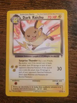 Pokemon Dark Raichu 7/110 Legendary Collection Non-Holo Rare - Image 1