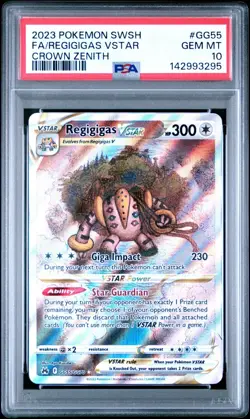 PSA 10 REGIGIGAS VSTAR GG55/GG70 FULL ART CROWN ZENITH POKEMON 😍 - Image 1